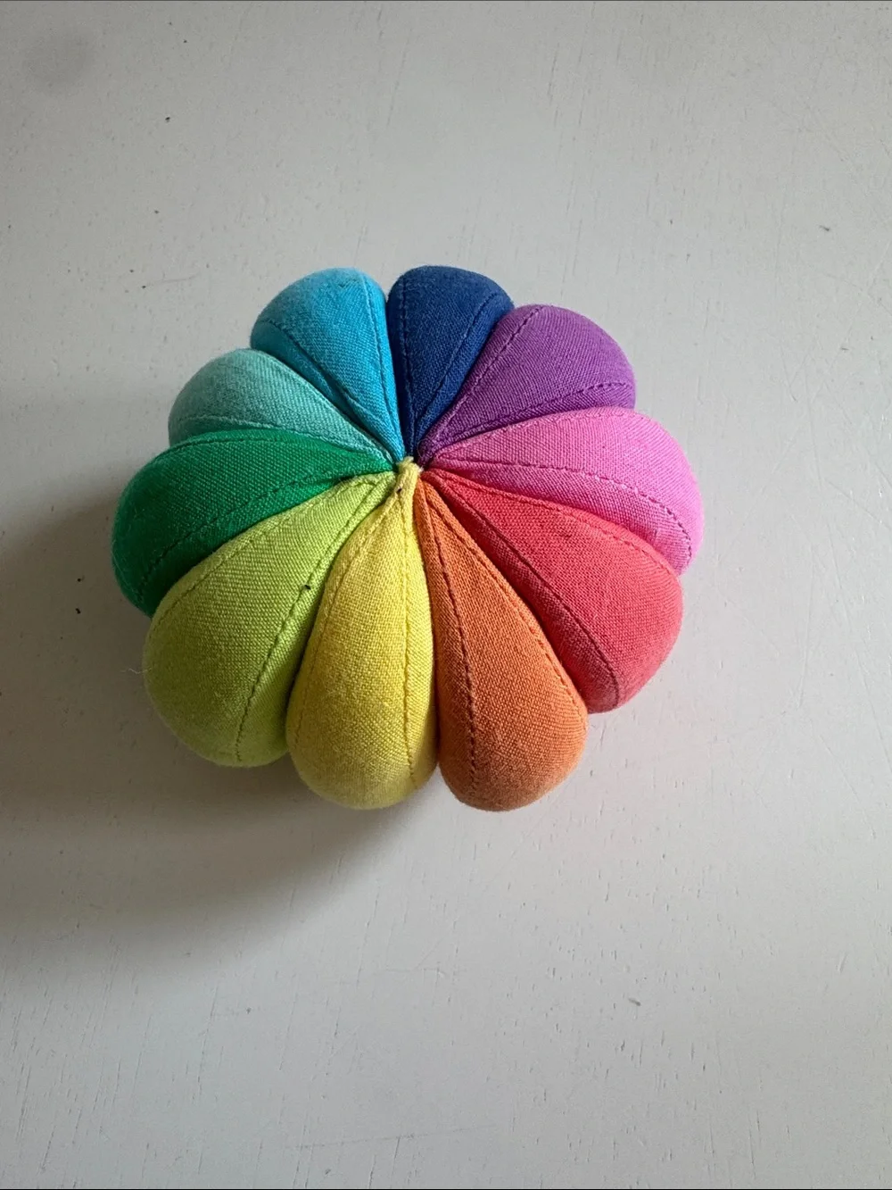 Lovevery Plush Rainbow Petal Sensory Baby Toy - Multicolor 0-3 Months